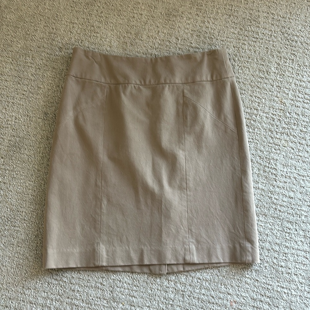 BR Khaki Pencil Skirt Size 6